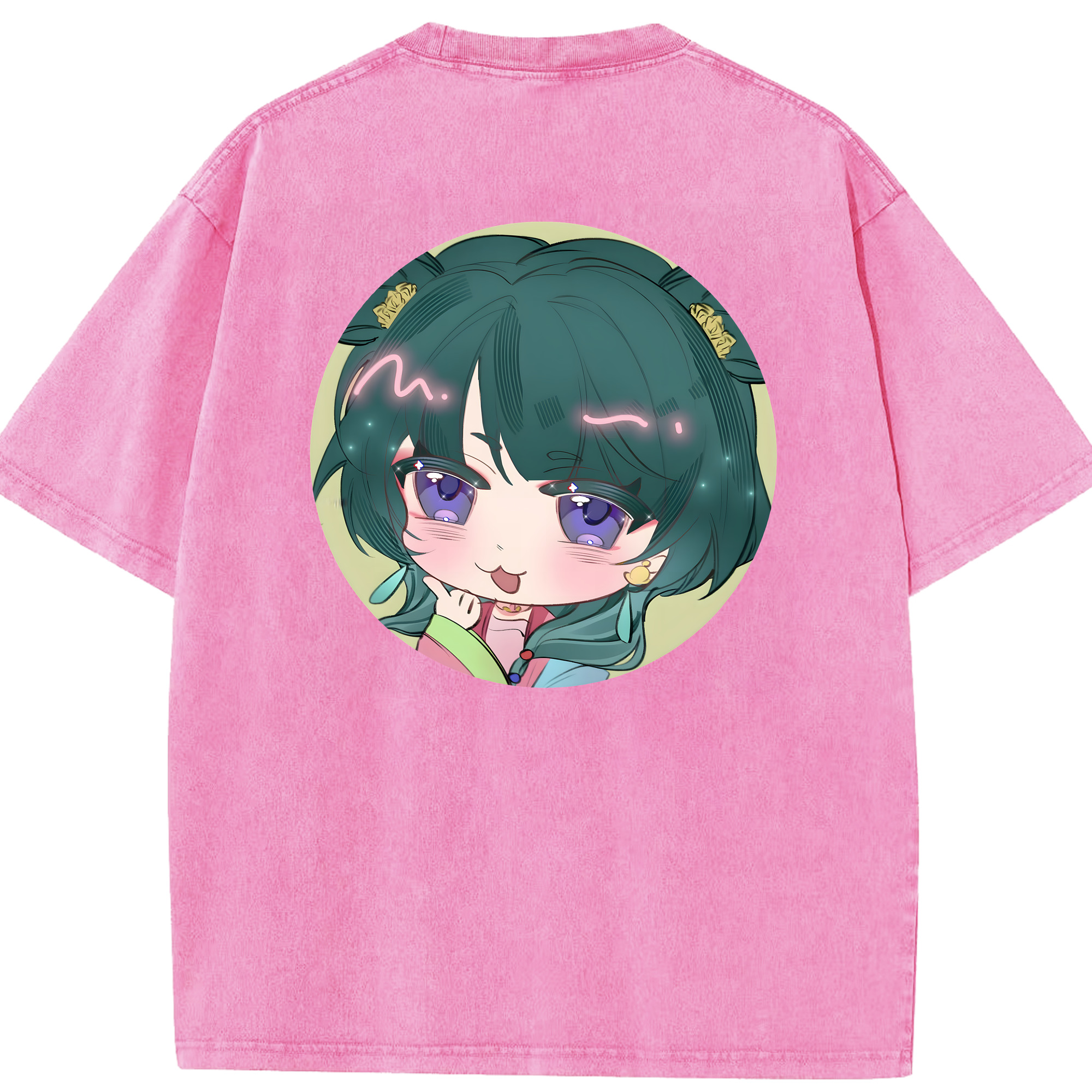 （画像用） 薬屋のひとりごと The Apothecary Diaries 綿100% ヴィンテージ風 半袖Tシャツ（背面プリント）